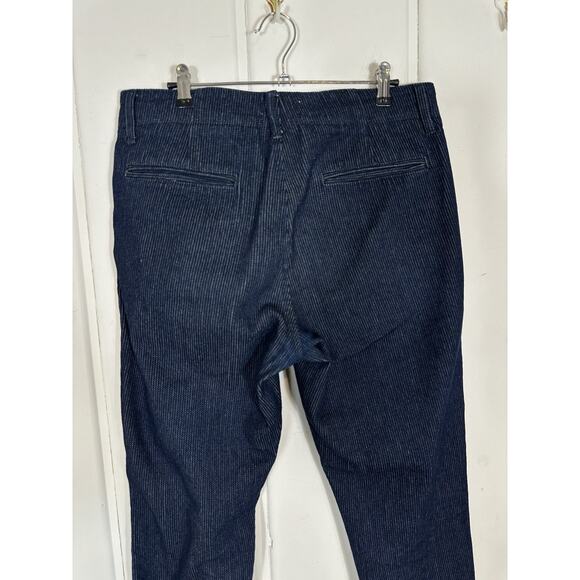 Taylor Stitch Men's The Morse Pant Rinsed Indigo Textured Stripe Size 32X32 - Picture 10 of 16